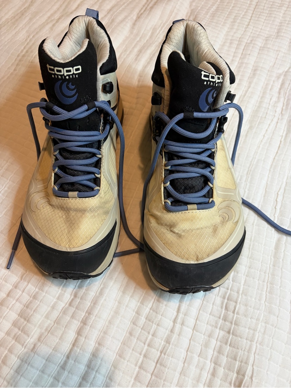 Topo Athletic Women’s Beige and Black Trail Sneakers